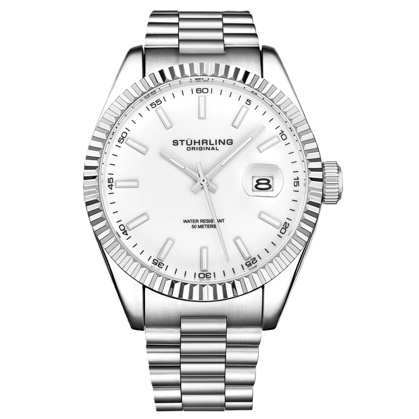 Reloj Lineage Classic Quartz - Manecillas y Marcadores Plateados