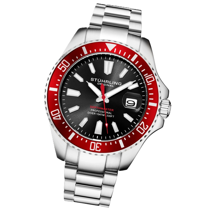 Depthmaster 3950A Cuarzo de Buceo - Bisel Rojo