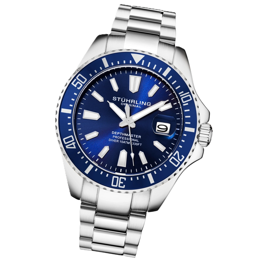 Depthmaster 3950A Reloj de Buceo de Cuarzo - Bisel Azul