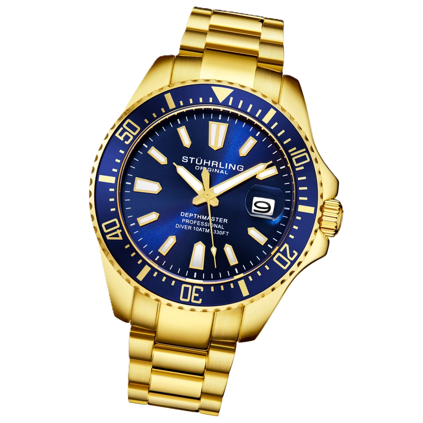 Depthmaster Quartz Diver - Caja en tono dorado